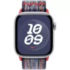 42 mm zila/sarkana Nike Sport Loop
