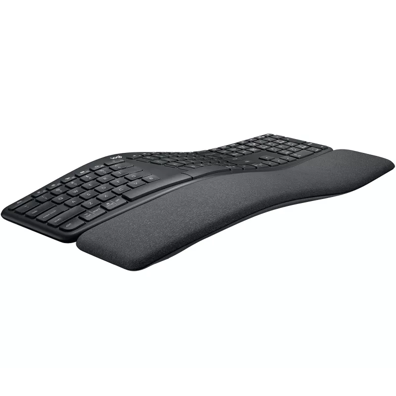 Logitech ERGO K860 - Tastatūra - Bezvadu - 2,4 GHz, Bluetooth 5.0 - QWERTY - GB - Grafīts