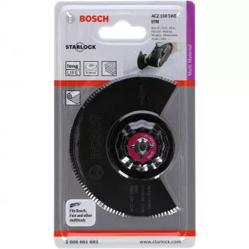 Bosch ACZ 100 SWB asmeņi multi-instrumentiem Saderība ar Bosch GOP 10 8 V LI GOP 250 CE Professional PMF 10 8 LI PMF 180 E Fein Multimaster FMM 250