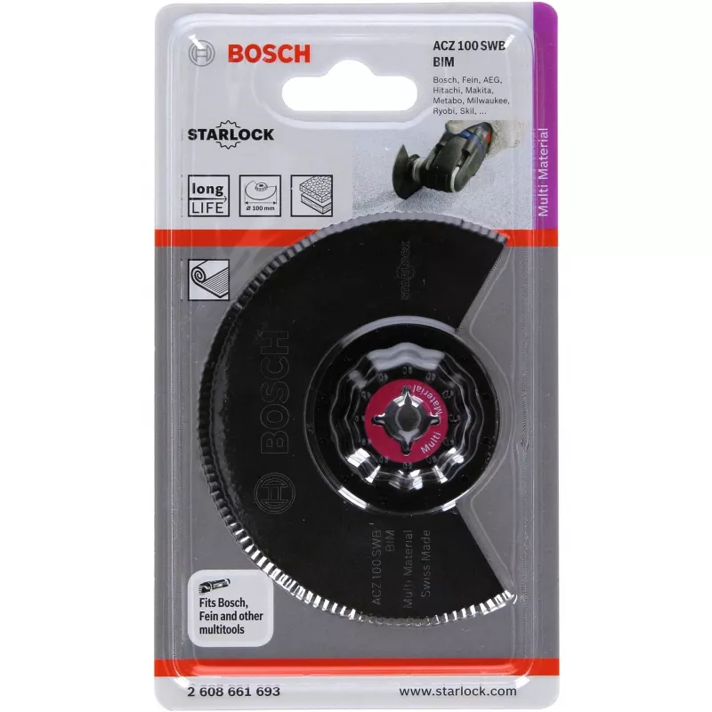 Bosch ACZ 100 SWB asmeņi multi-instrumentiem Saderība ar Bosch GOP 10 8 V LI GOP 250 CE Professional PMF 10 8 LI PMF 180 E Fein Multimaster FMM 250