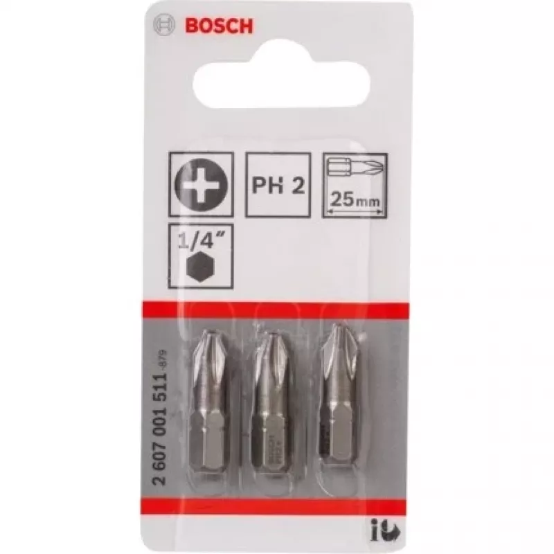 Bosch 2 607 001 511 skrūvgrieža uzgaļu komplekts 3 gab.