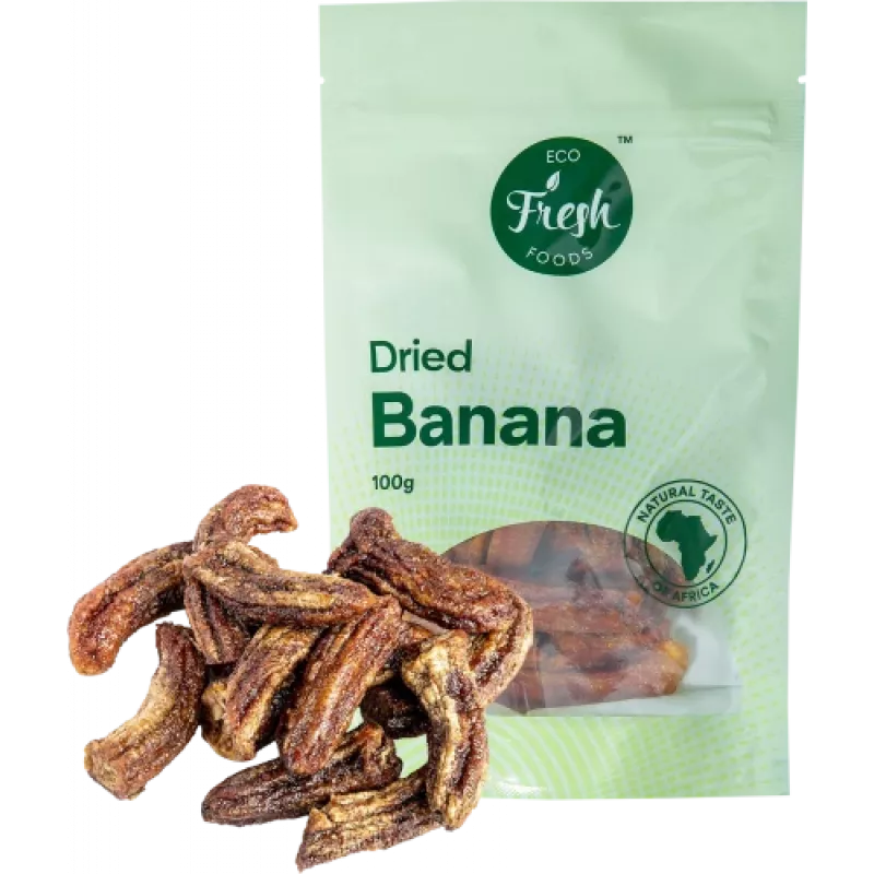 Eco fresh foods Žāvēti banāni 100 g