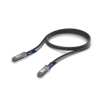 Ubiquiti tiešā savienojuma vara kabelis QSFP28 100 Gbps 1 m UACC-DAC-QSFP28-1M UACC-DAC-QSFP28-1M: QSFP28, 100 Gbps