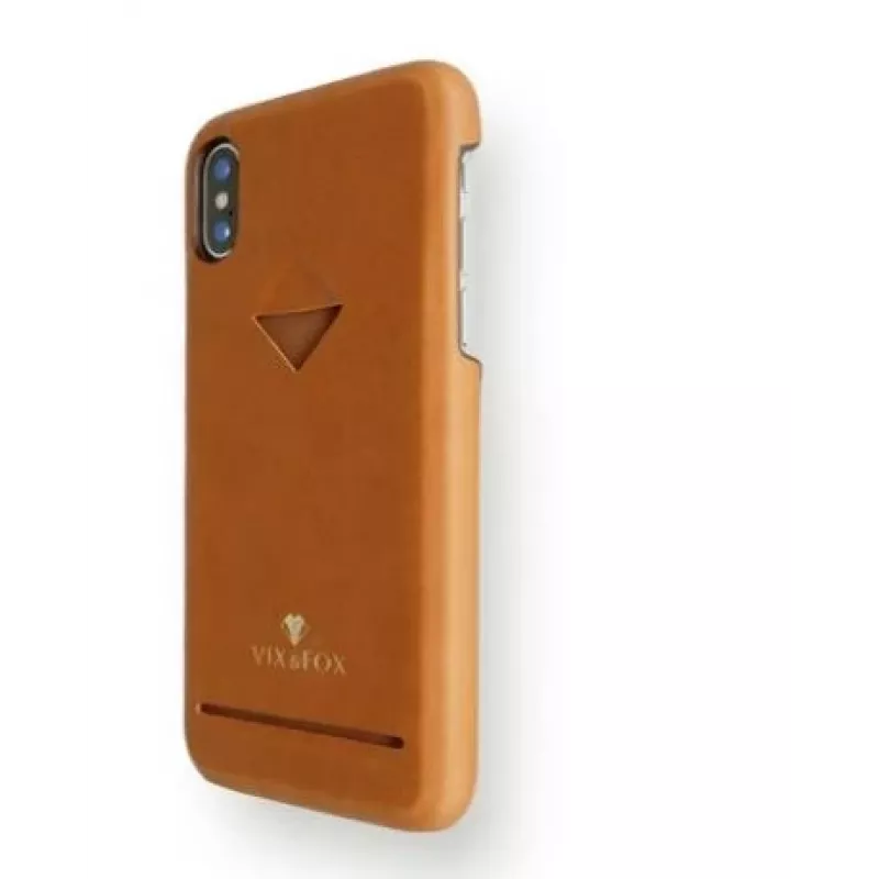 Karšu slota aizmugures vāciņš VixFox Samsung S9 — karameļu brūns, aizmugures vāciņš ar karšu kabatiņu