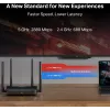 Galda maršrutētājs MERCUSYS MR25BE EasyMesh Wi‑Fi 7 divjoslu 2,4/5 GHz, 3600 Mbps, 3× Gigabit LAN, 4 ārējās antenas