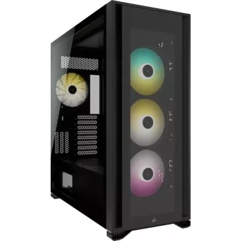 PC korpuss Corsair iCUE 7000X RGB Full Tower melns
