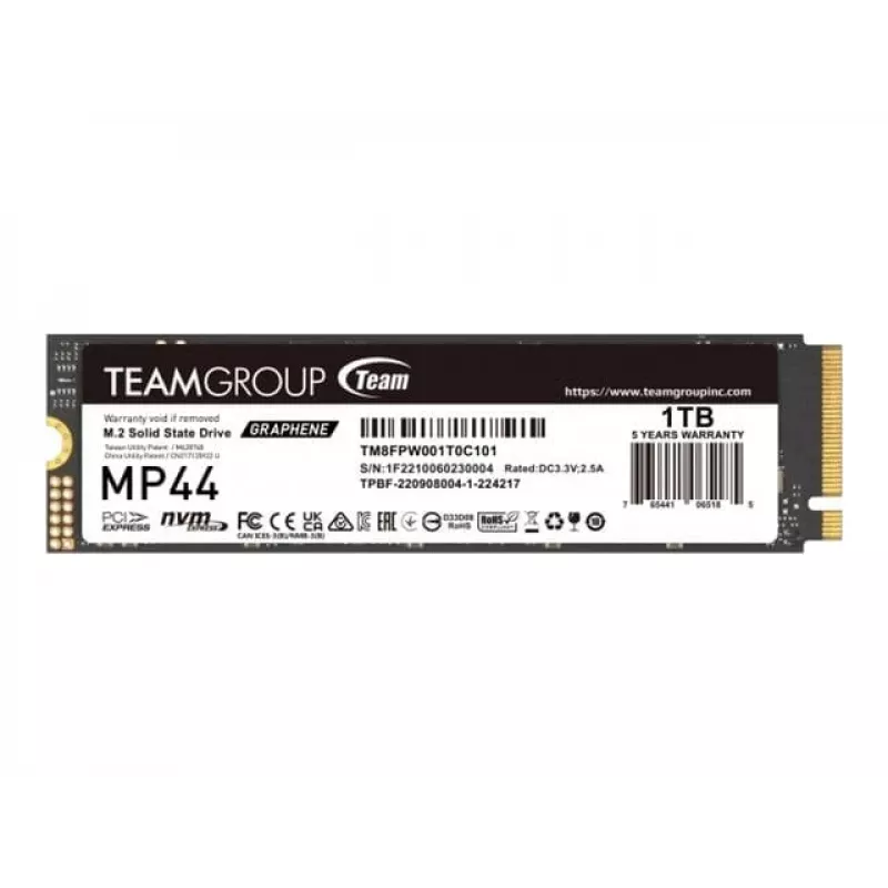 Team Group MP44 - SSD - 1 TB - iekšējais - M.2 2280 - PCIe 4.0 x4 (NVMe)