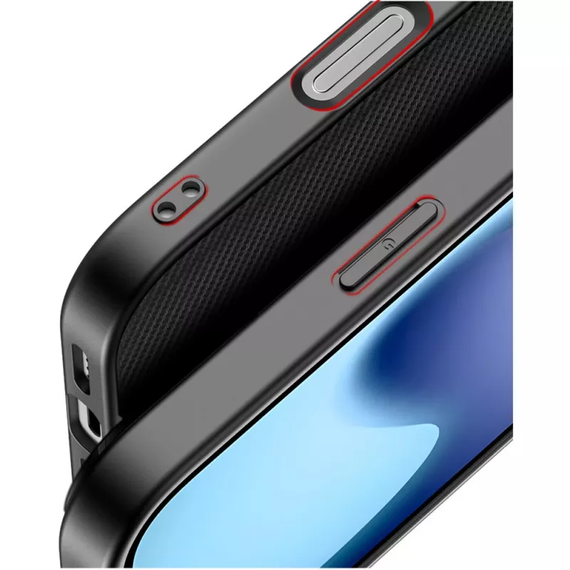 Aizsardzības telefona vāciņš Nevox StyleShell NYLO priekš iPhone 17, 6.3 collas, melns