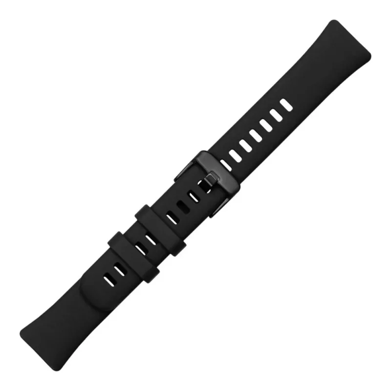 Silikona siksniņa FIXED Huawei Band 8/9/10 — melna, nomaināma ādai draudzīga siksniņa