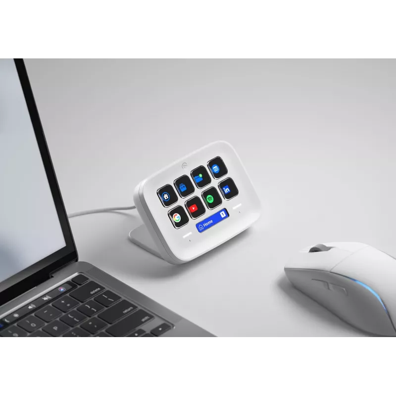 Stream Deck Neo Elgato 10 pogu programmējams kontrolieris, balts