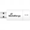MediaRange - USB zibatmiņa - 32GB - USB2.0 - balta, zaļa (MR973)