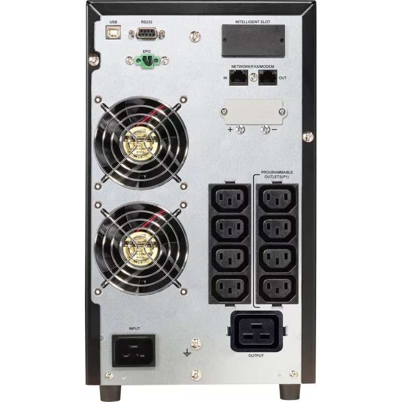 PowerWalker VFI 3000 CG PF1 Double-conversion (Online) 3 kVA 3000 W 9 AC kontaktligzdas