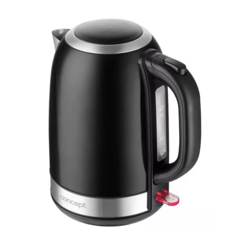 Elektriskā tējkanna Concept Solution RK3245 — 1,7 l, 2200 W, nerūsējošais tērauds, melna