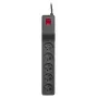 LESTAR ZX 510 G-A K.:CZ 5,0M pārsprieguma aizsargs Melns 5 AC kontaktligzdas 230 V 5 m