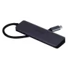 UNITEK uHUB Q4 USB centrmezgls Type-C 5000 Mbit/s pelēks