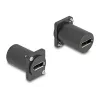 DeLOCK D-Tipa modulis DisplayPort sieviešu-sieviešu 4K melns