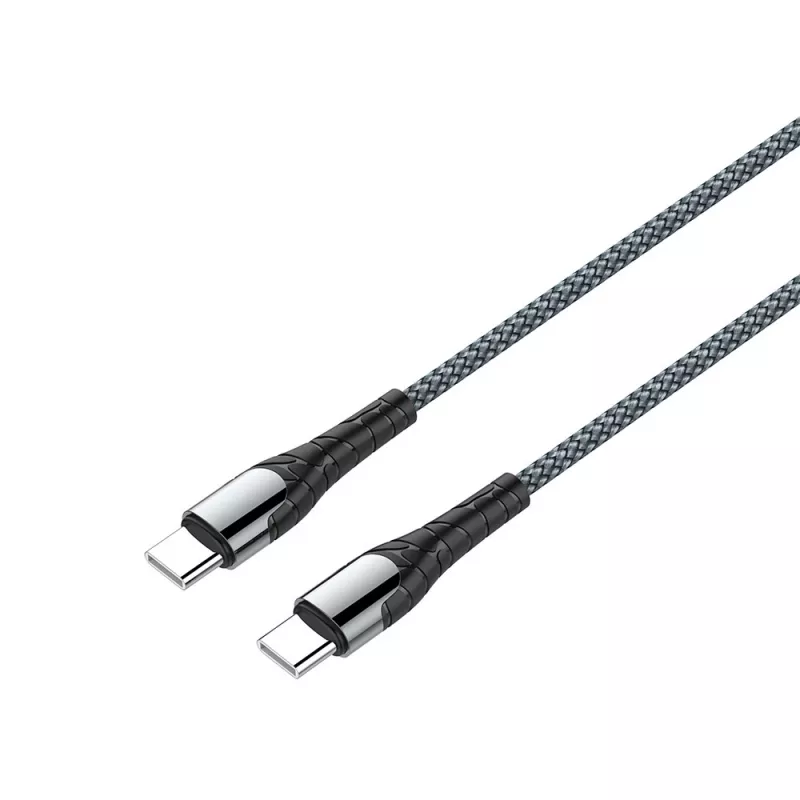 USB Type-C uzlādes kabelis ColorWay CW-CBPDCC040-GR, 65W PD, 1 m, zaļš