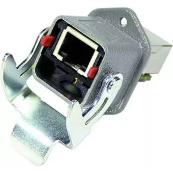 RJ45 kabeļa blīvslēgs Harting 09452151100 IP67 Ethernet savienojumiem, hermētisks RJ45 caurlaides savienotājs
