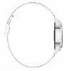 Smartwatch ORO-MED ORO-SMART CRYSTAL SILVER — apaļš metāla korpuss, LCD 240×198, 1,04 collu displejs, Bluetooth 4.0, ūdensizturīgs, 120 mAh baterija