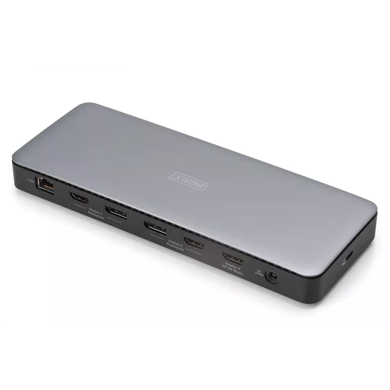 Digitus USB-C dokstacija 13 portu USB 3.2 Gen 2 4K Ultra HD