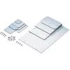 Montāžas plāksne Rittal PK 9550.000 — tērauds, pelēka, 331×220 mm, 1.25 kg (iepakojumā 4 gab.)