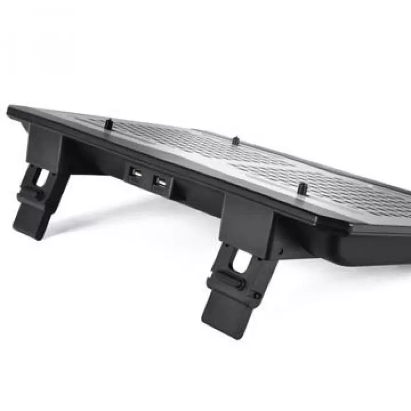 Piezīmjdatora dzesēšanas paliktnis THERMALTAKE CL-N002-PL12BL-A ar 12 cm ventilatoru, alumīnija un plastmasas, 390×277,5×49,3 mm, 1000–1300 apgr./min