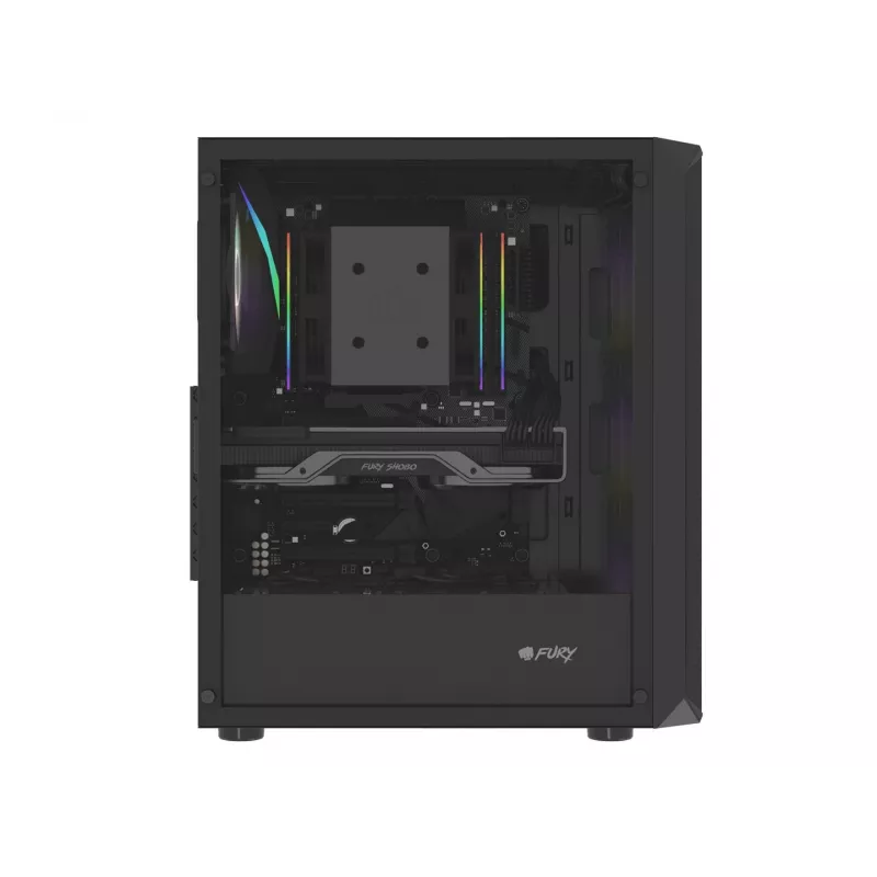 Korpuss Fury Shobo SH4F ar RGB logu un 4 ventilatoriem MIDI datoram