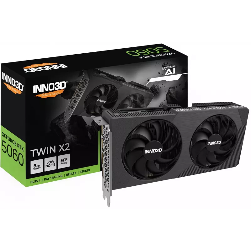 INNO3D GeForce RTX 5060 Twin X2 8GB GDDR7 grafikas karte