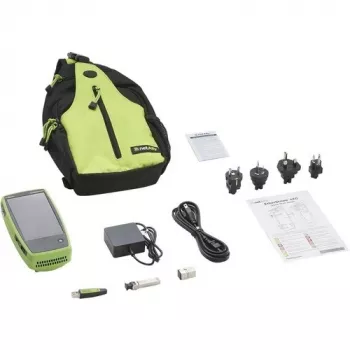 Tīkla testēšanas ierīce Fluke Networks EtherScope nXG EXG-300 — trīsjoslu Wi‑Fi (2.4/5/6 GHz), RJ-45, USB-A/C, darbināms ar baterijām, 5 collu LCD
