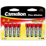 Sārma baterijas CAMELION AA LR6 Plus — 8 iepakojumā, AA (LR6)