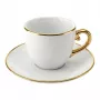 Kapučīno komplekts BIALETTI PGOLD004 — Pure Gold, 2 krūzes ar apakštasītēm