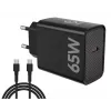 Ātrais lādētājs PD65W USB-C klēpjdatoriem, viedtālruņiem