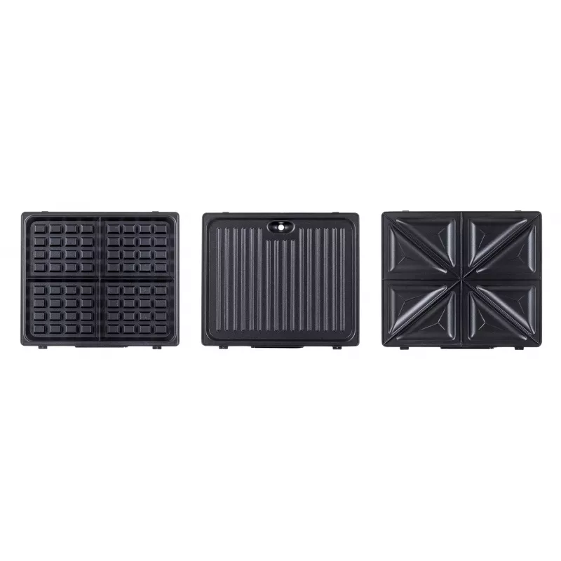 Ravanson OP-7050 sviestmaižu gatavotājs 3 vienā, 1200 W, melns/sudrabots