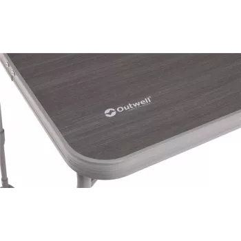 Galds Outwell Coledale M pelēka — alumīnija virsma un rāmis, 680×1000 mm, augstums 56 cm