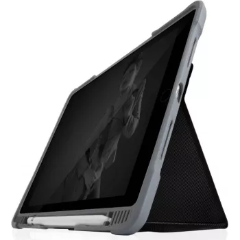 STM Dux Plus DUO maciņš | Apple iPad 10,2 (2021 - 2019) | melns/caurspīdīgs | STM-222-236JU-01 (STM-222-236JU-01)