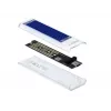 SSD korpuss DeLOCK 42620 ārējais korpuss M.2 NVME PCIe SSD ar USB Type-C ligzdu, caurspīdīgs