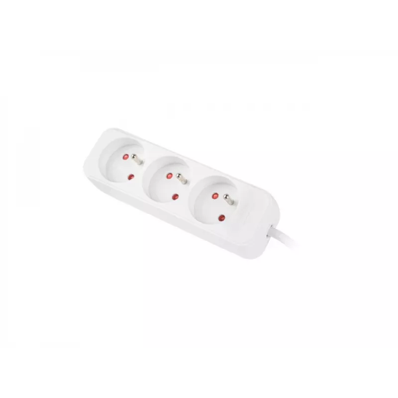 LANBERG PS0-03E-0300-W 3M Balts 3X 230V Lanter PAGARINĀJUMS PL. KABELIS NO PILNA VARA