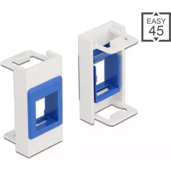 Keystone turētājs DeLOCK Easy 45 modulis 22.5 x 45 mm balts zils