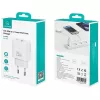 Lādētājs usams USA001630 25W, 2× USB-A, ātrā uzlāde
