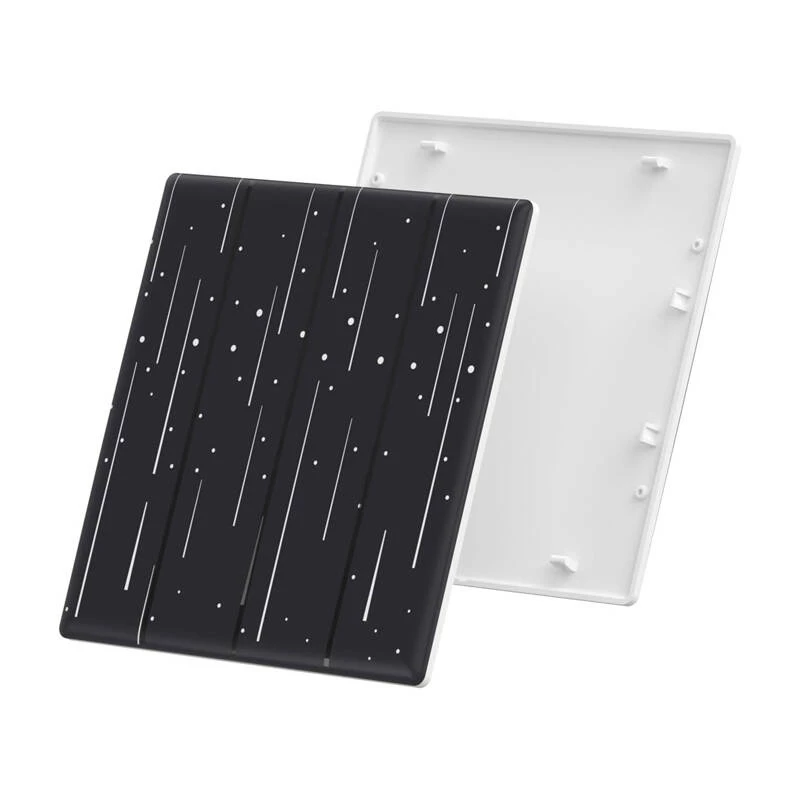 Dekoratīvs pārsegs Sonoff T5-4C-86-star skārienslēdzim — modelis T5-4C-86-star, sienas plāksne 86×86 mm montāžai