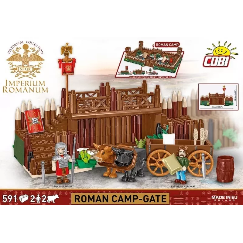 Cobi būvkomplekts Imperium Romanum — Romas nometnes vārti, 591 detaļa