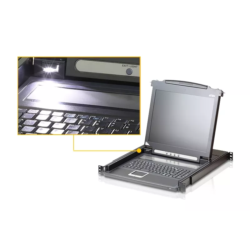 ATEN 17 LCD konsole (USB - PS/2 VGA)