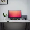 2-in-1 datora skaļruņu skaņas panelis ar RGB LED fona apgaismojumu, stereo, paredzēts spēlēm, USB, 2 x 3 W, AUX 3,5 mm