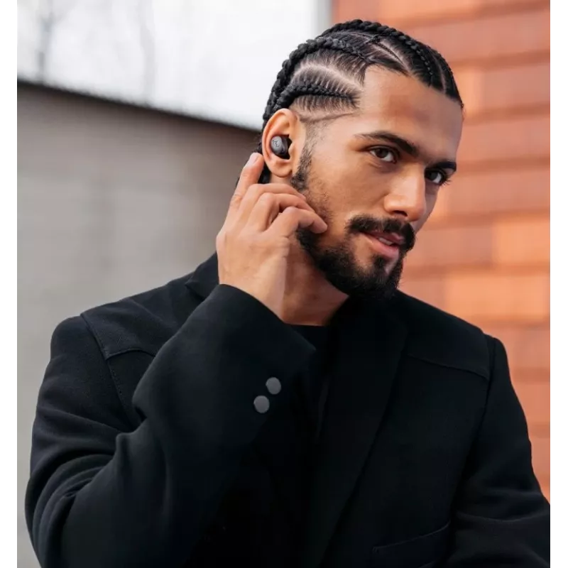 SENNHEISER Momentum MTW4 Wireless Bluetooth Noise-Cancelling Sports Earbuds - balta & Silver