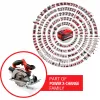 Einhell TE-CS 18/165-1 Li - Solo 16,5 cm Melns, Sarkans, Sudrabs 4200 RPM