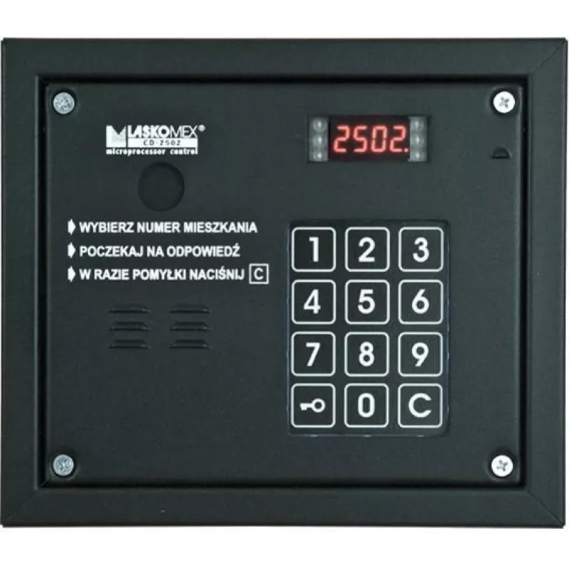 Audio panelis Laskomex CP-2503R melns ar RFID atslēgu lasītāju