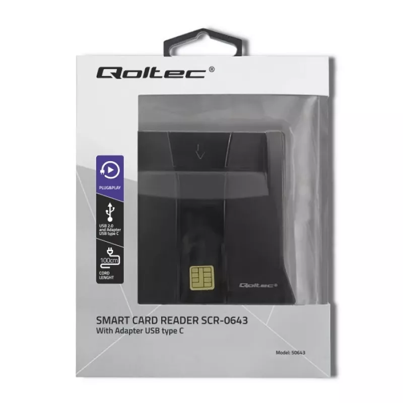 RFID lasītājs Qoltec 50643