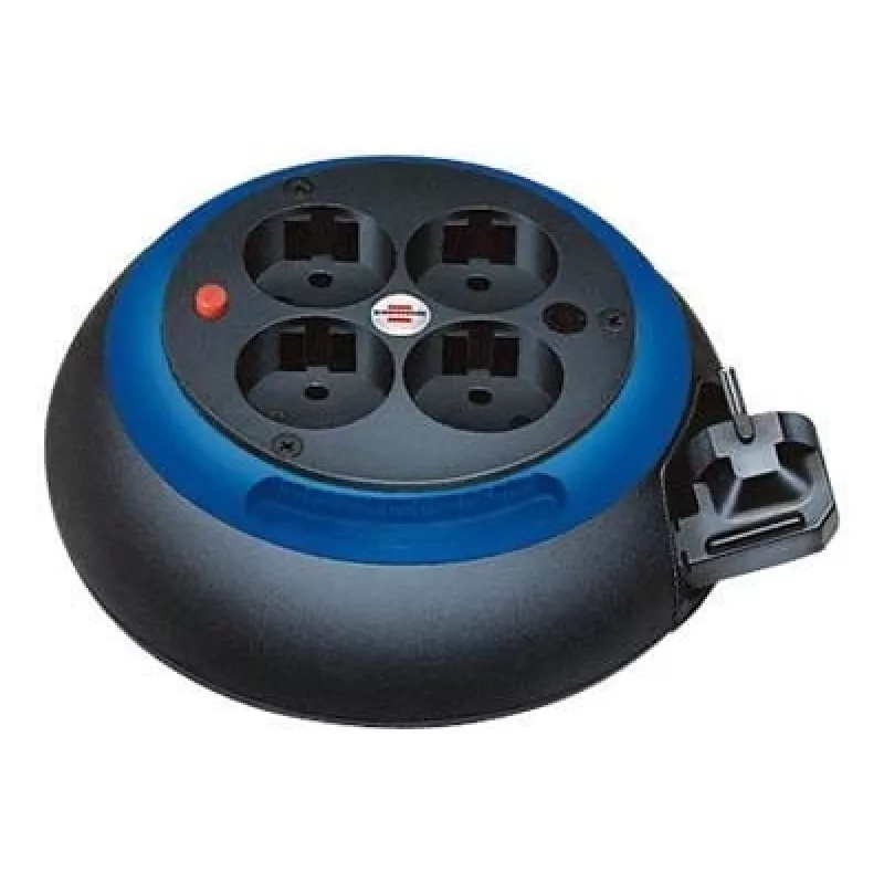 Comfort-Line Mini-kabeļu spole CL-S 4-vietīga (melna/balta, 3 metri)