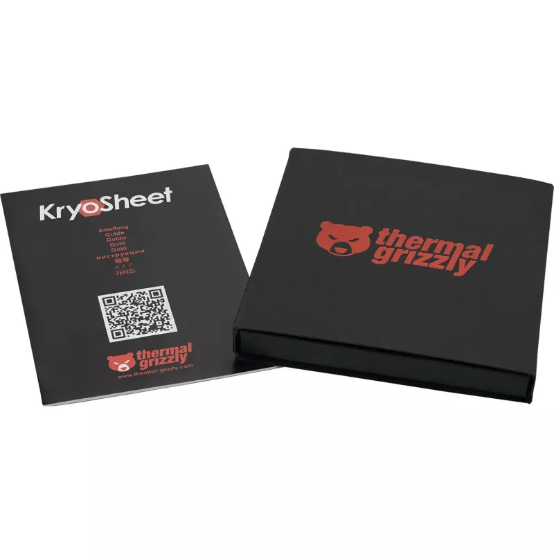 Termopastas paliktnis Thermal Grizzly KryoSheet 68×51 mm antracīta, 1 g
