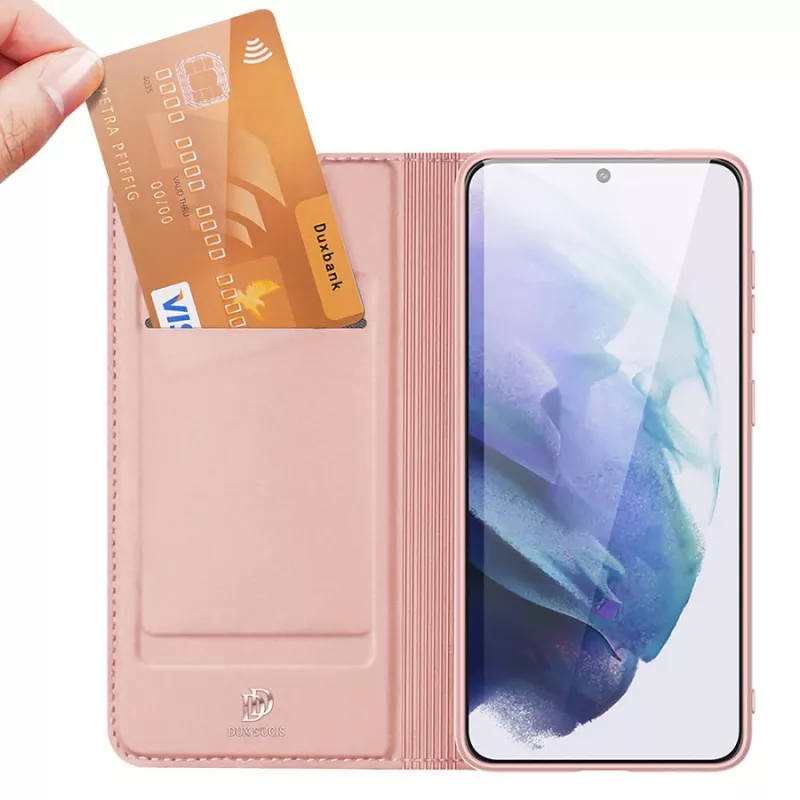 Dux Ducis Skin Pro maciņa vāciņš ar atloku Samsung Galaxy S22+ (S22 Plus) rozā